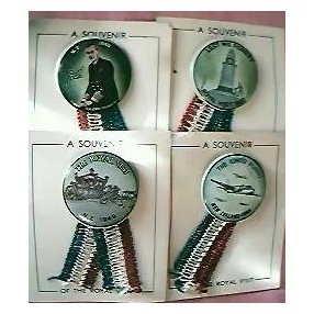 1949 Royal Visit to NZ Set of Four Badges
