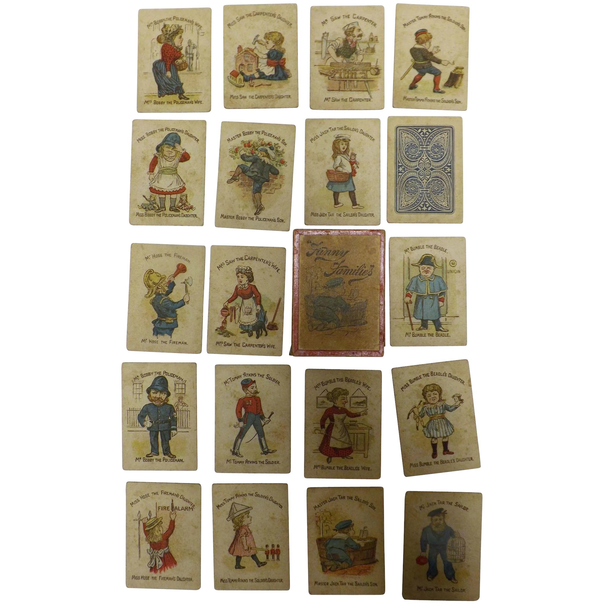 Funny Families - Victorian Children's Playing Cards - SNAP
