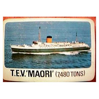 Union Steam Ship Shipping Line Playing Cards T.E.V MAORI