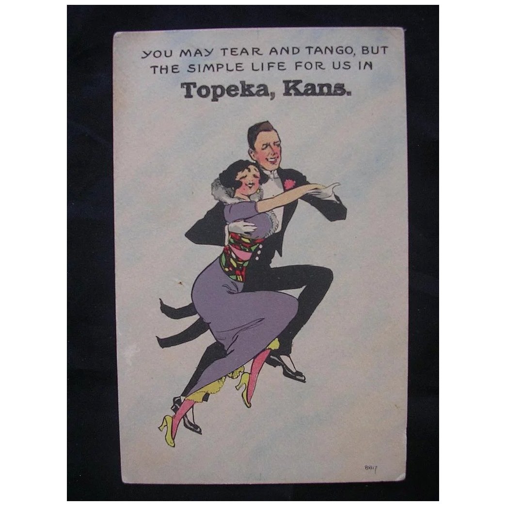 1913 Bergman Card Topeka Kansas