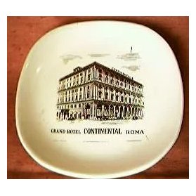 Grand Hotel Continental Roma Advertising Ashtray