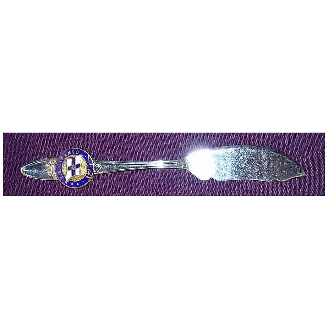 Vintage Souvenir Butter Knife S.S. OTRANTO