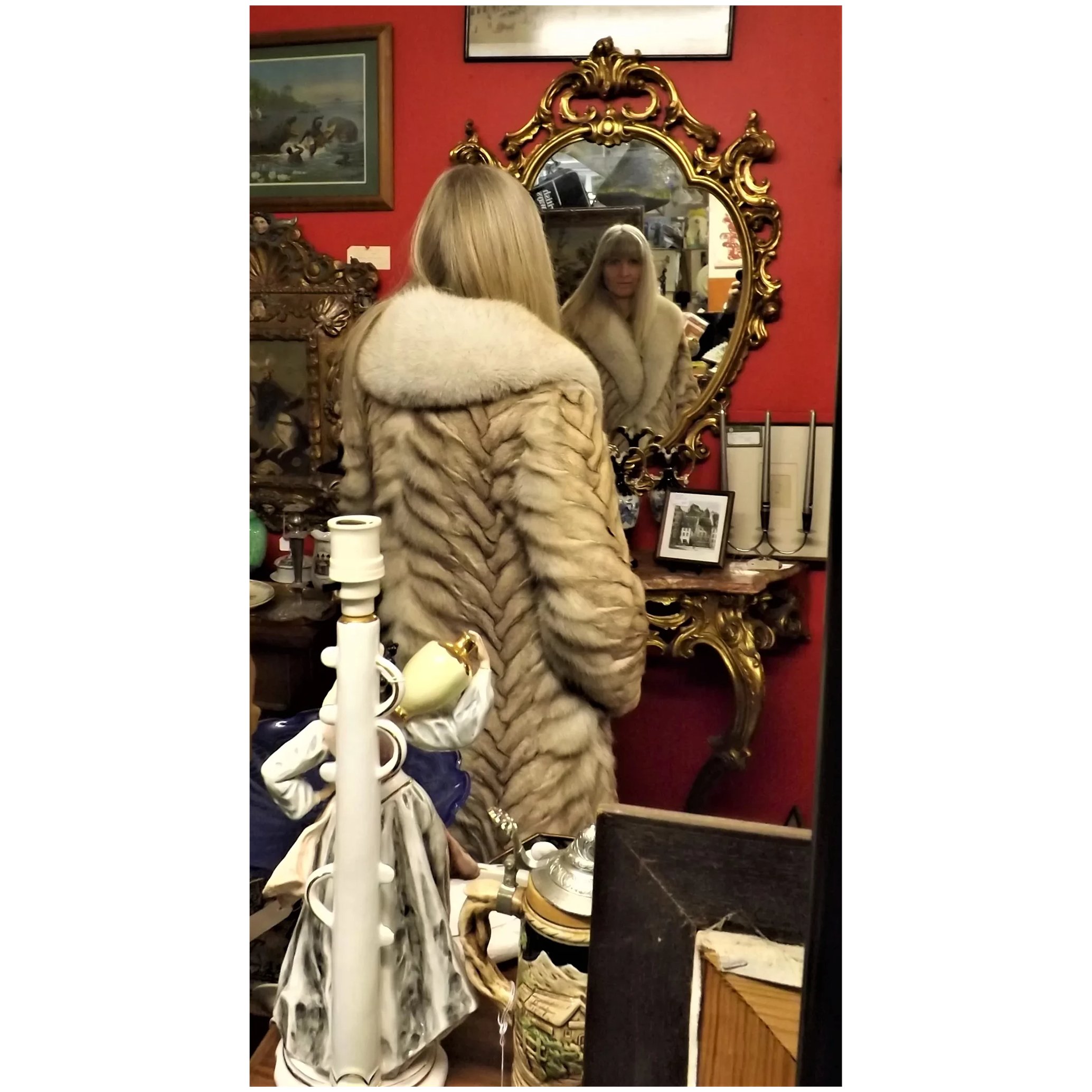 Sensational Full Length Vintage Palomino Mink Coat