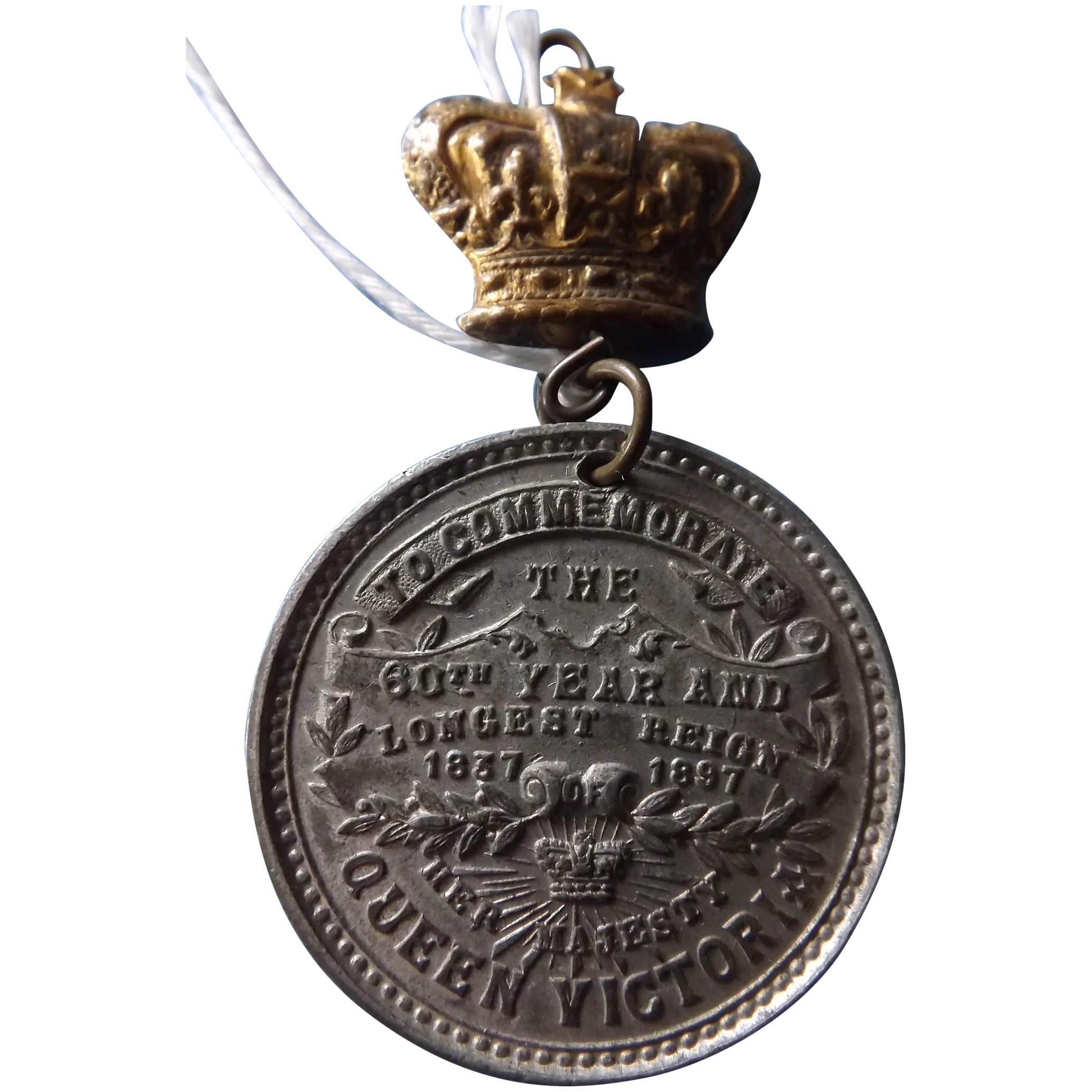 Queen Victoria 1837-1887 Silver Jubilee Medallion