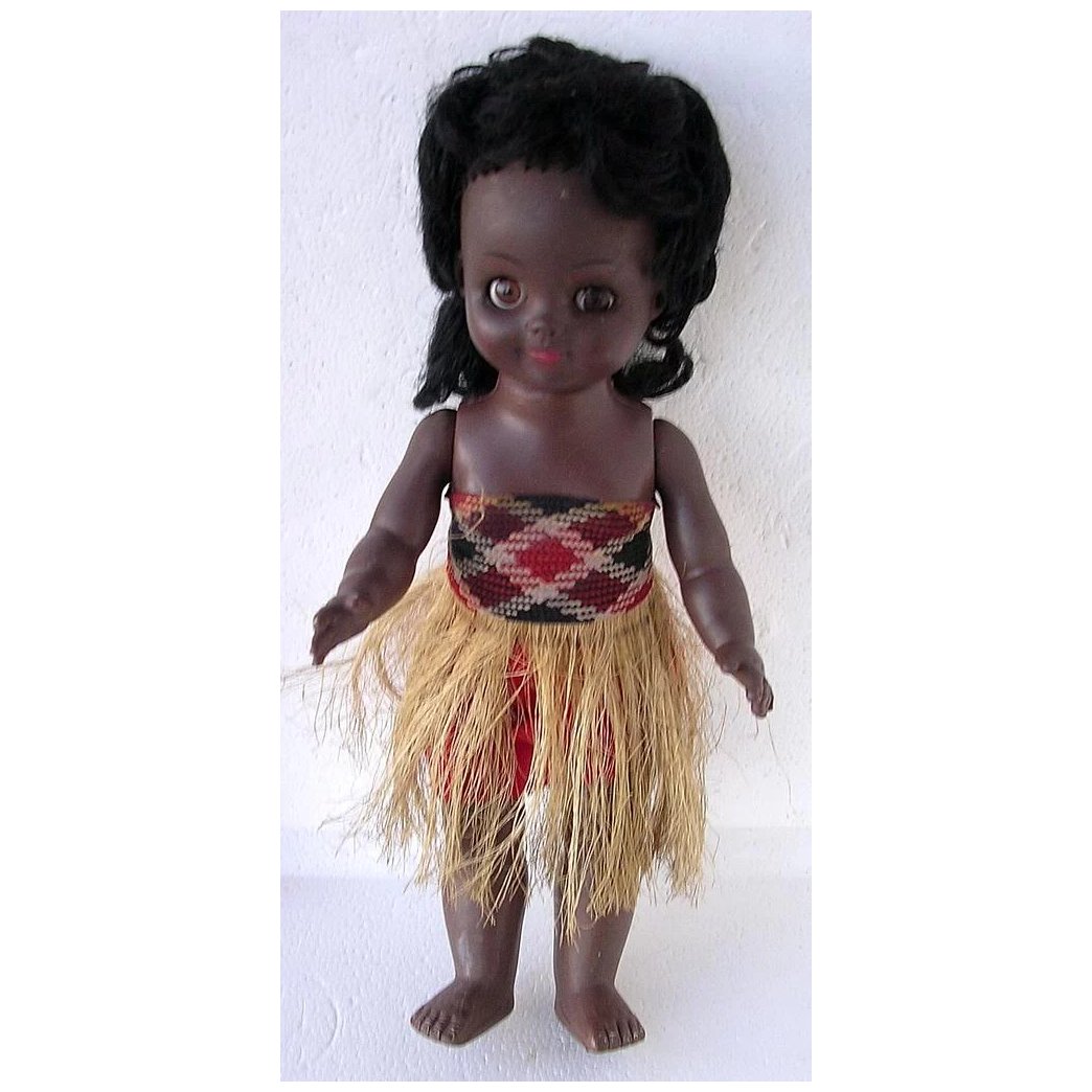 Vintage Maori Wahine Large Baby Doll
