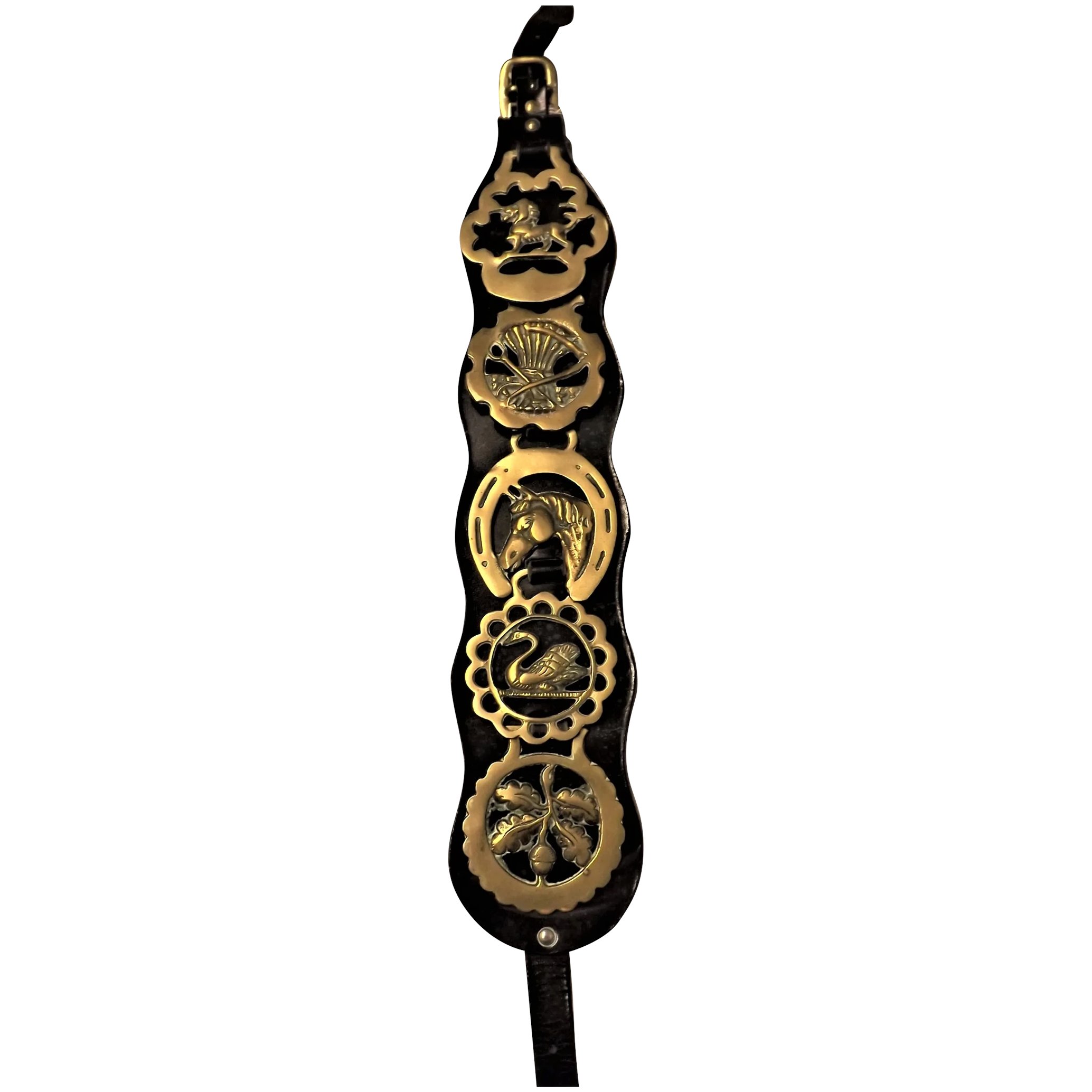 Old English Horse Brasses Strap