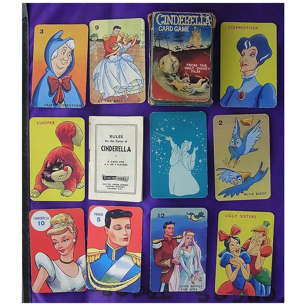 Vintage 'Walt Disney' Children's Playing Cards 'Cinderella'