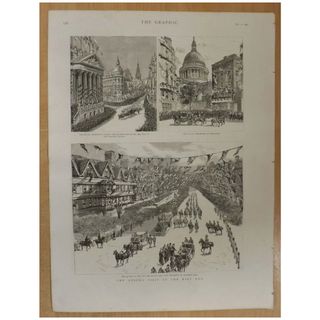 The Queens Visit To The East End - The Graphic 1887