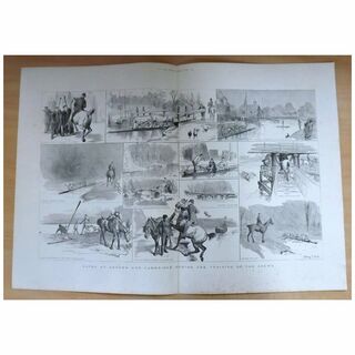 Oxford cambridge Boat Race - The Graphic 1887