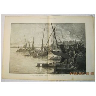 The Cholera in Egypt -DPS from The Illustrated London News 1883