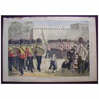 Stunning 1892 Full Page From THE MILLION Newspaper 'Musical Lunch At St. James Palace'
