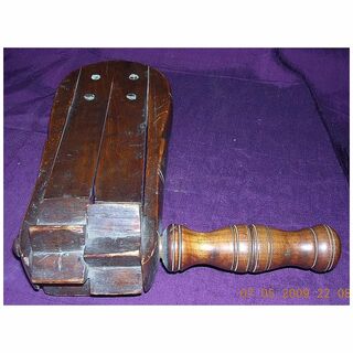 Large Victorian Wooden Bird Scarer 