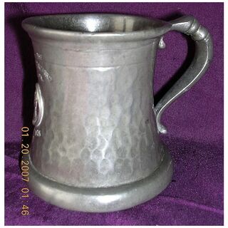 1937 Coronation Pewter Tankard King George V1