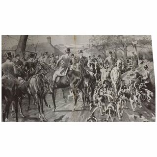 Original Page 'A Hunting Meet In The Famous Pytchley Country' - The Sphere Dec. 1900