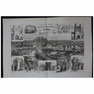 YORK -Meeting Of The British Association - Illustrated London News 1881