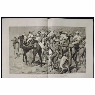 Our Blue Jackets On Board The Ships Of The Desert -The Graphic 1885