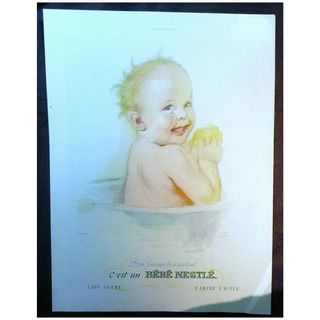ORIGINAL Bebe NESTLE` Advert From L ' Illustration French Magazine December 1938