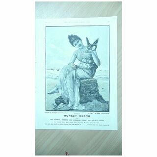 BROOKE'S Monkey Brand Full Page From The London Illustrated News 1895 1892