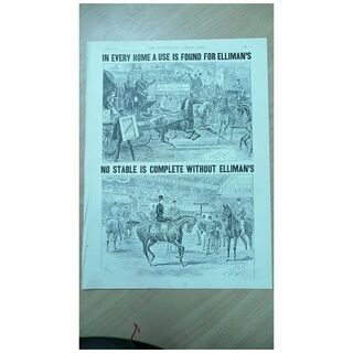 Elliman's Embrocation Full Page From The London Illustated News 1892