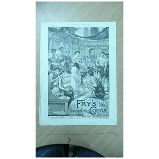 FRY'S COCOA Full Page from The Illustrated London News 1892