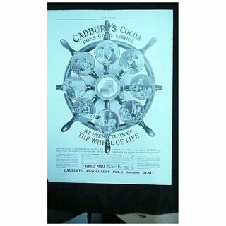 CADBURY'S Cocoa - an original Full Page from THE SPHERE 1905