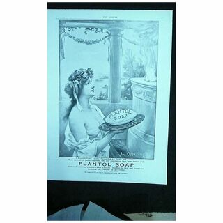 PLANTOL Brand Soap - Original Full Page From THE SPHERE 1905