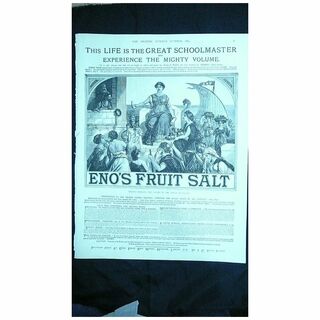 ENOS FRUIT SALT - Original Full Page Advert The Graphic 1885