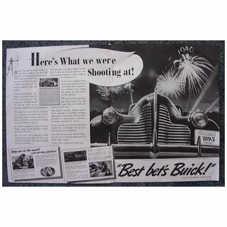 1939 BUICK Double Page Spread Advertisement