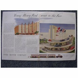 1939 FORD Motor Company Double Page Spread Advertisement