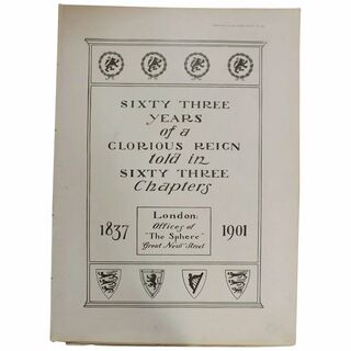 Original Feature Queen Victoria Reign & King Edward VII- The Sphere Jan - Feb1901