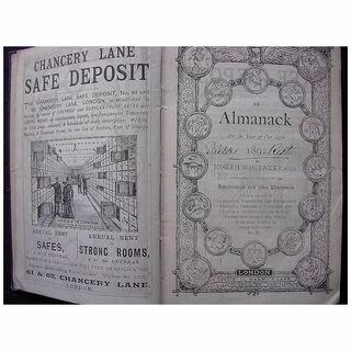 1892 Edition of Whitaker's Almanack