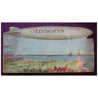 English AIRSHIP R-37 Promotional Book ' AIRWAYS' Circa 1920