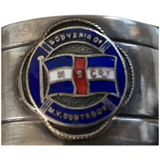 M.V. Duntroon Souvenir Napkin Ring - Melbourne Steamship Co