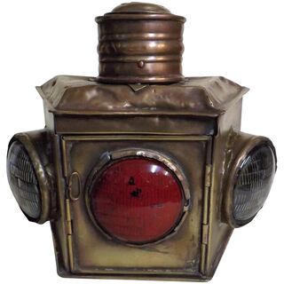 Masthead Lamp from Old Valparaiso Ferry Boat - Chile Circa 1900