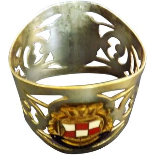 S.S. Empress of Scotland Souvenir Napkin Ring - Canadian Pacific Line.