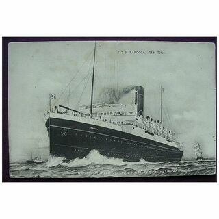McIlwraith, McEacharn & C 'T.S.S. Karoola' Vintage Souvenir Postcard