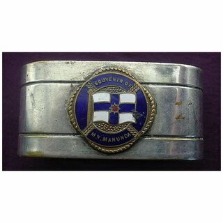 Adelaide Steamship Co 'M.V. MANUNDA' Souvenir Napkin Ring