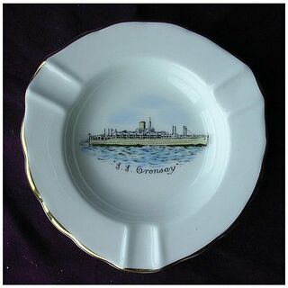 Vintage Shipping Souvenir Ashtray S.S. ORONSAY Circa 1960