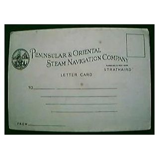 Vintage Shipping Letter Postcard "S.S. Strathaird" Circa 1930's