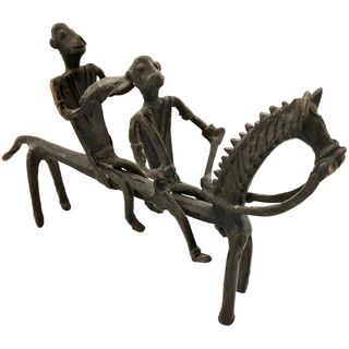 Benin Bronze Horse Riders