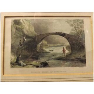 Victorian Hand Coloured Engraved Print 
