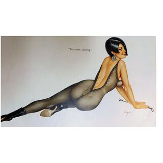 VARGAS Original Page From Playboy February 1967