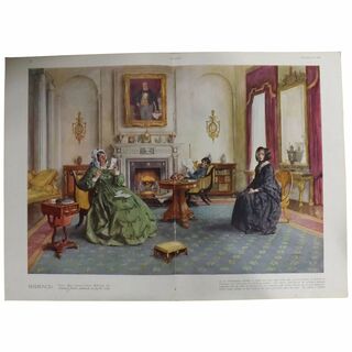 Double Page Print of Painting By C.E. BROCK....The Sphere 1936