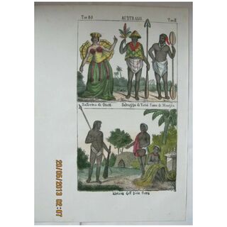 Original Page From The Galleria Universale di Popoli Del Mondon - Venice 1841