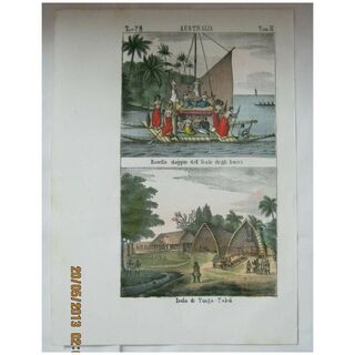 Original Page From The Galleria Universale di Popoli Del Mondon - Venice 1841