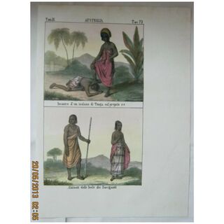 Original Page From The Galleria Universale di Popoli Del Mondon - Venice 1841
