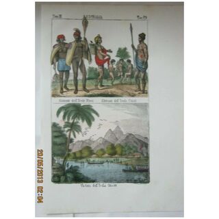 Original Page From The Galleria Universale di Popoli Del Mondon - Venice 1841