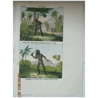Original Page From The Galleria Universale di Popoli Del Mondon - Venice 1841
