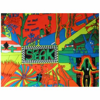 RETRO 70's - 80's Houston Blacklight Poster