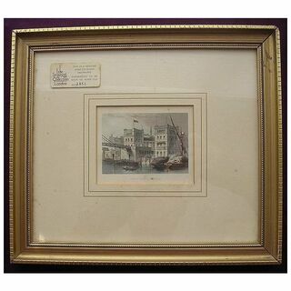 1851 Hand Coloured Engraving of Hungerford Market